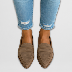 Mocassins en daim