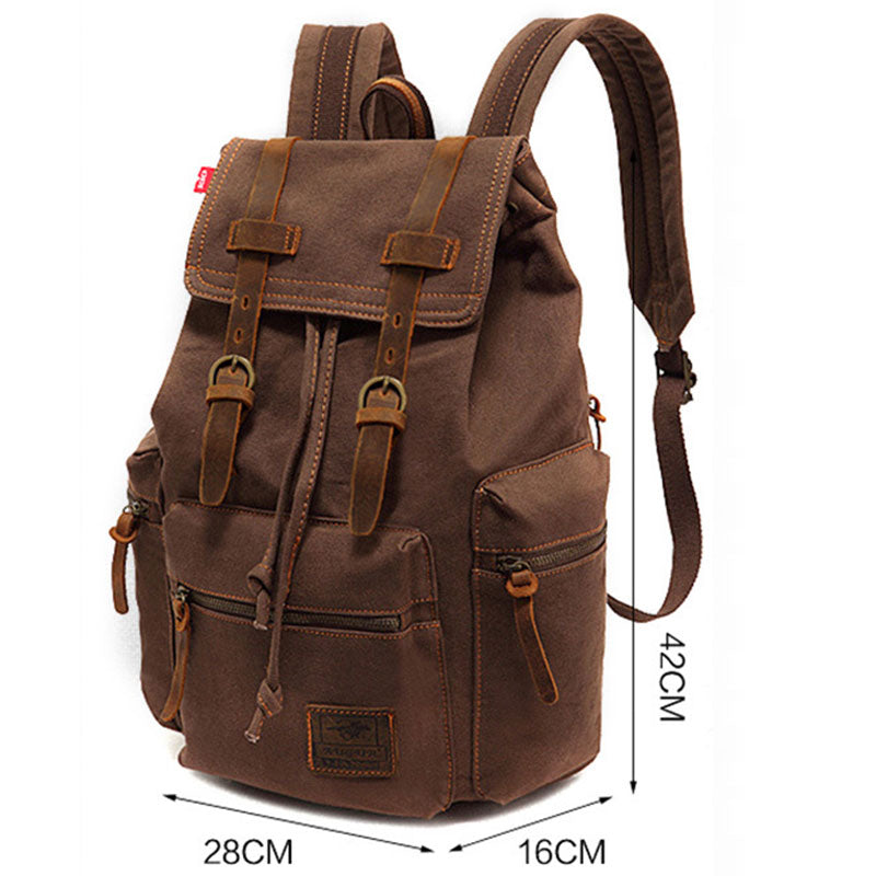 Jackson™ - Sac à dos vintage à rabat avec multiples poches