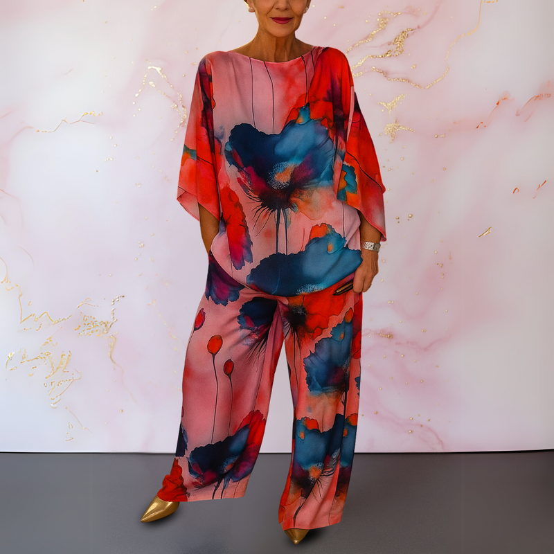 Evangelia | Ensemble deux pièces en satin pour femme