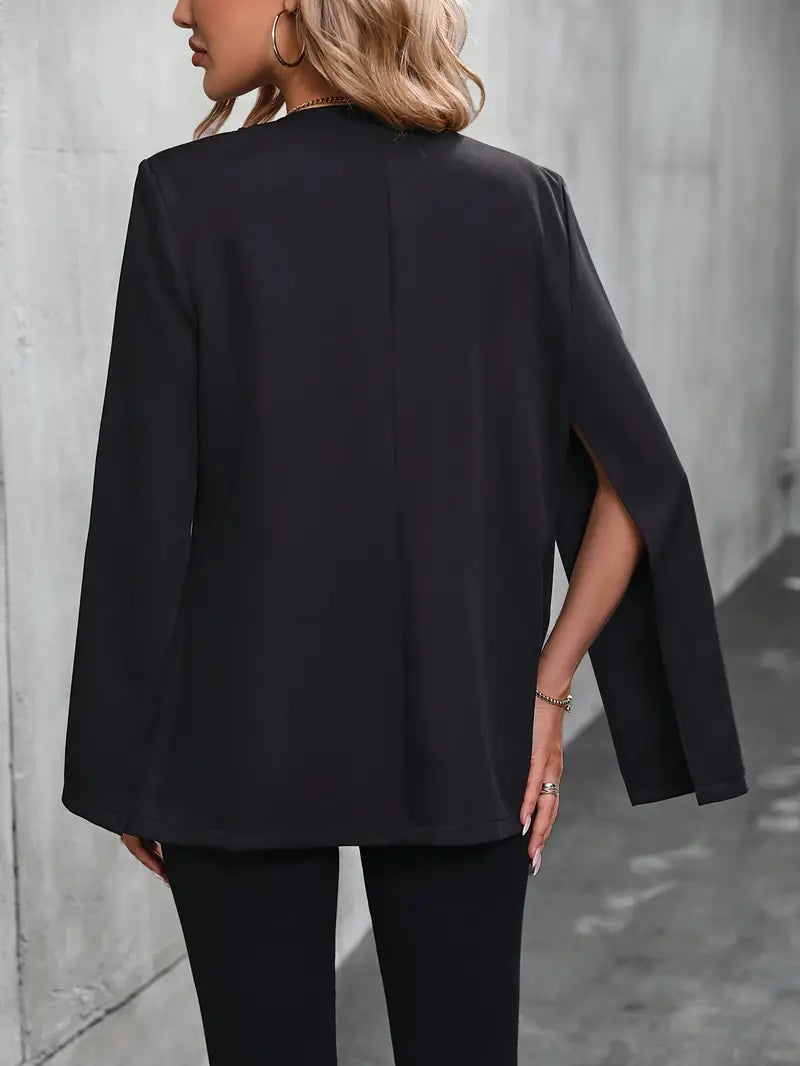 Olivia™ - Blazer chic à manches cape