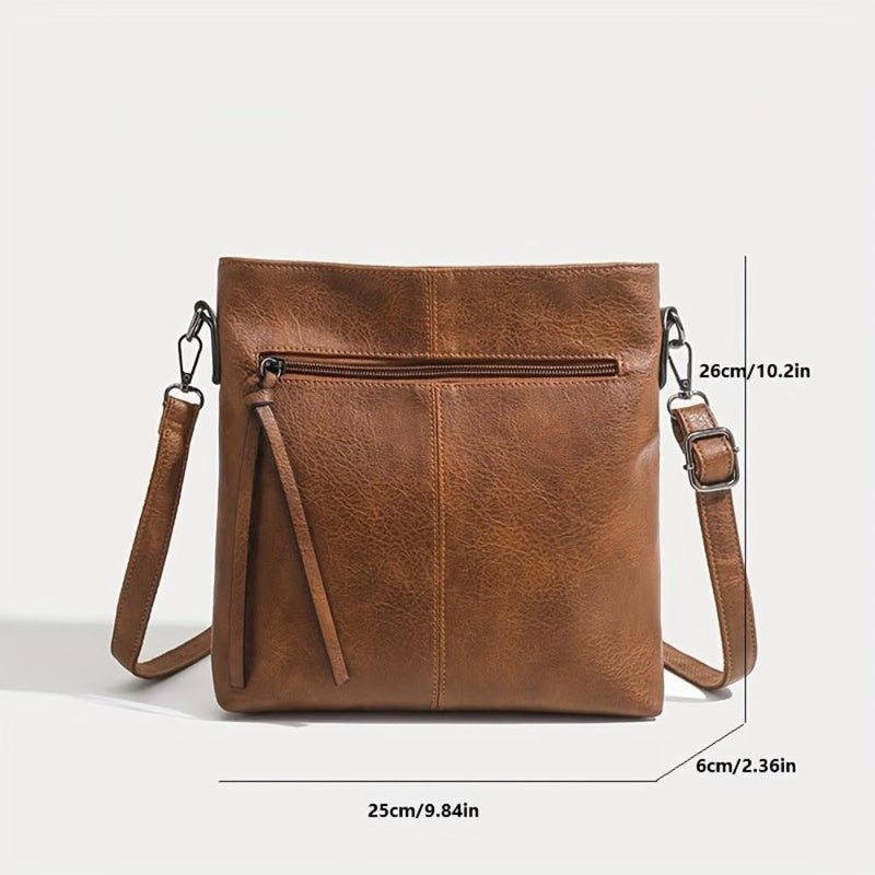 Addison™ Élégance Simple | Sac bandoulière carré rétro