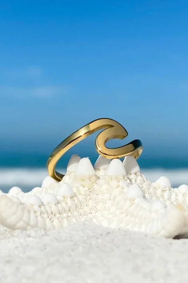 Bague Vague de Mer en Or | Or