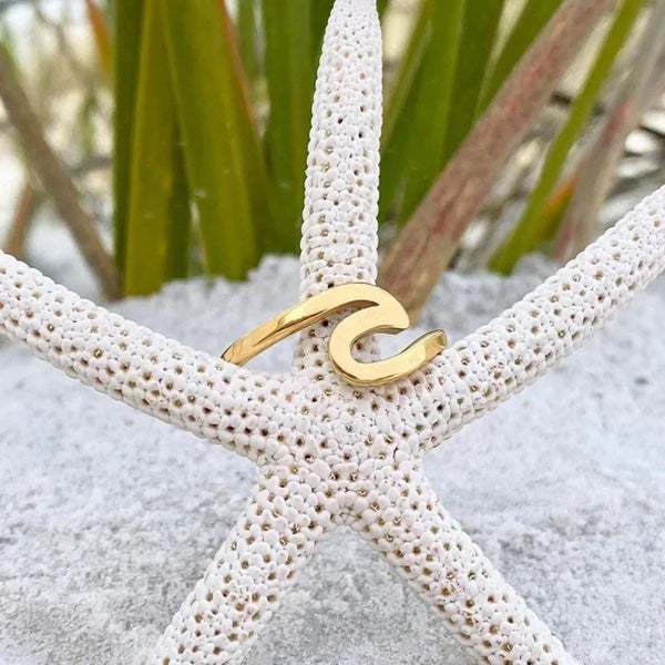 Bague Vague de Mer en Or | Or