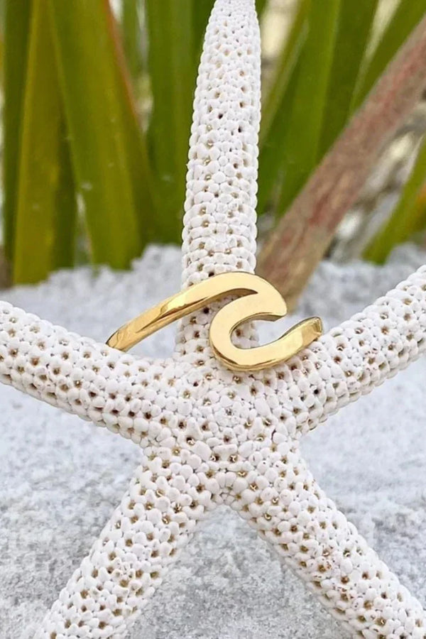 Bague Vague de Mer en Or | Or