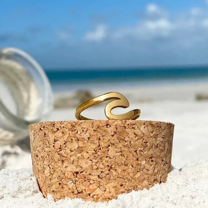 Bague Vague de Mer en Or | Or