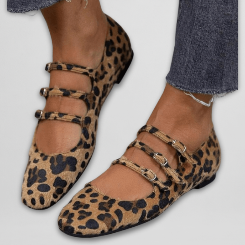 Ballerines à motif animalier