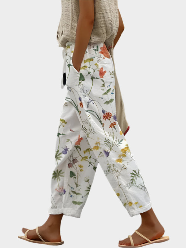 Pantalon décontracté avec imprimé