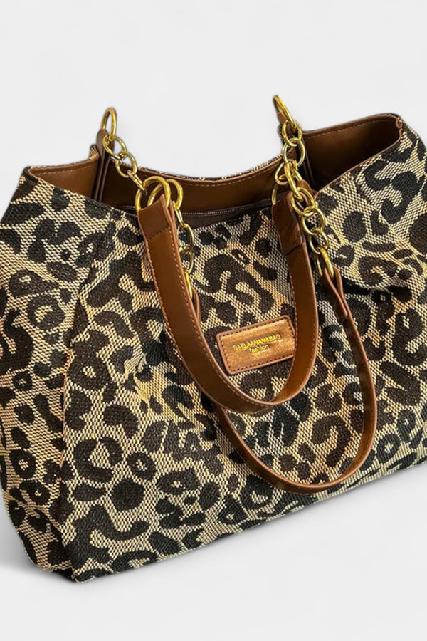 Sac à bandoulière avec imprimé animalier