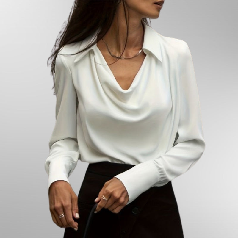 Violet™ | Blouse élégante en satin