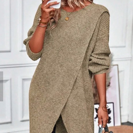 Olivia - Robe longue tricotée