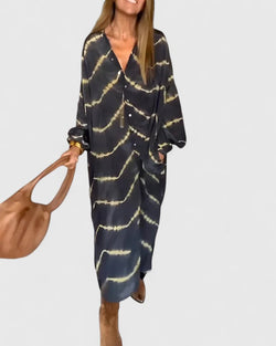 Amelie™ | Robe Maxi Rayée Bohème Élégante