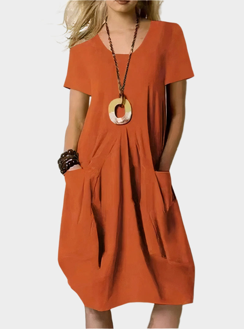Robe longue aérienne avec poches