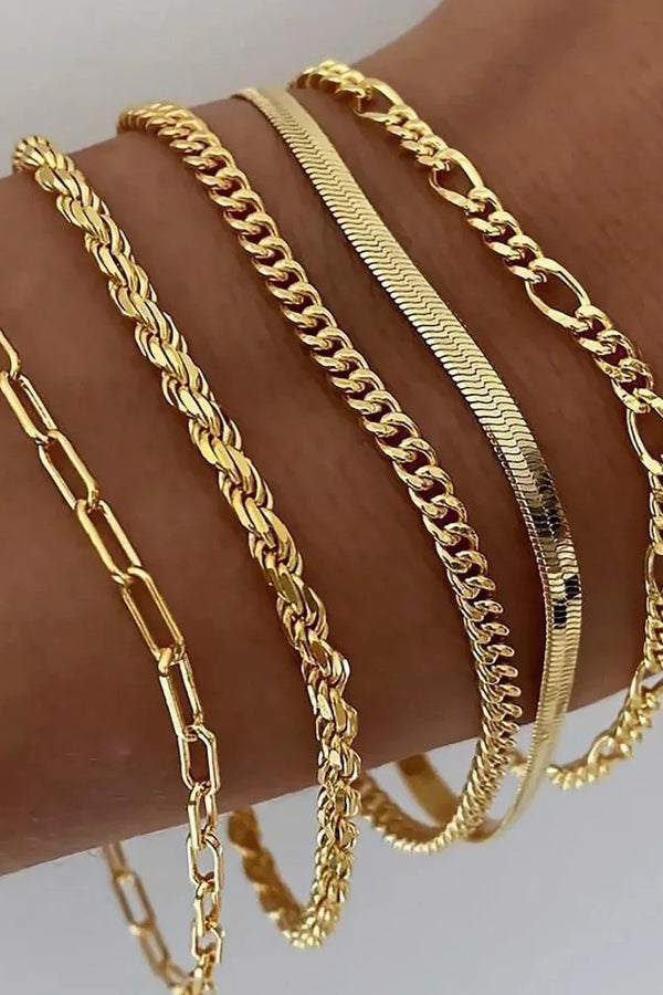 Ensemble de bracelets Ellis Renner | Or