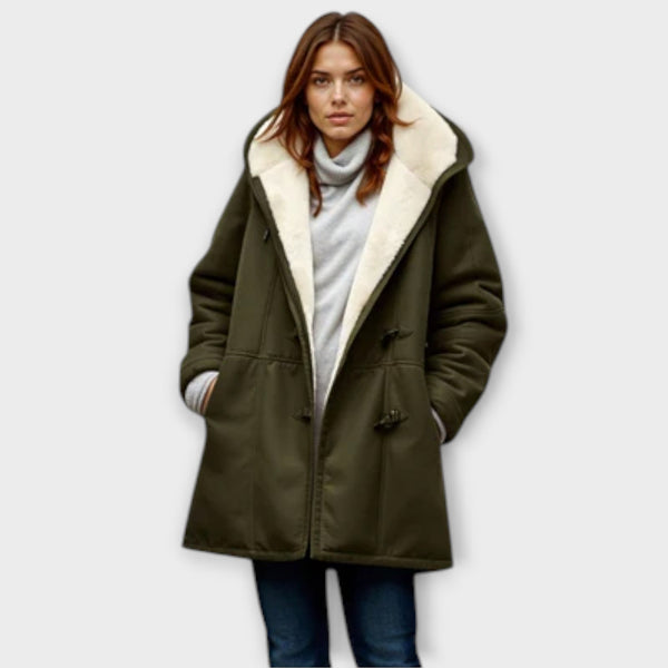 Antonia - Manteau Douillet Doublé de Fourrure
