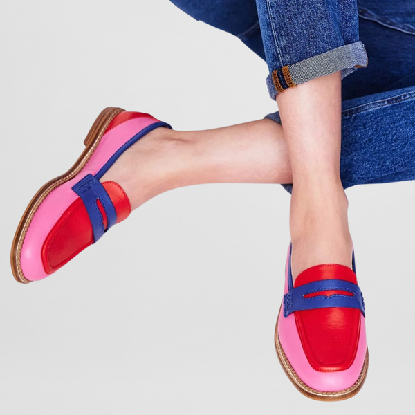 Mocassins colorés et joyeux