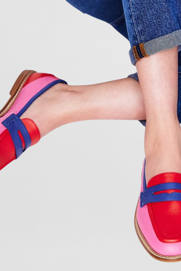 Mocassins colorés et joyeux