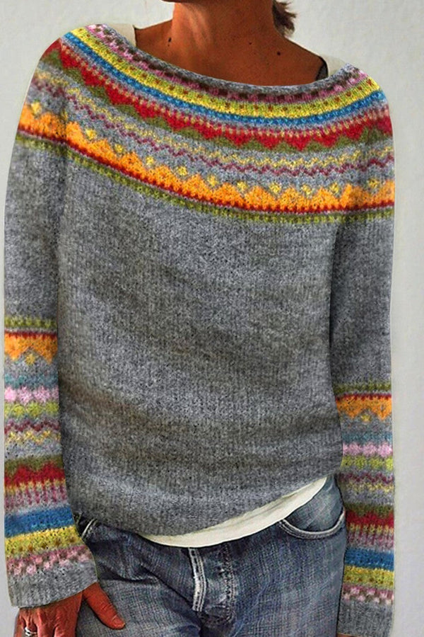 Nina | Pull en maille vintage