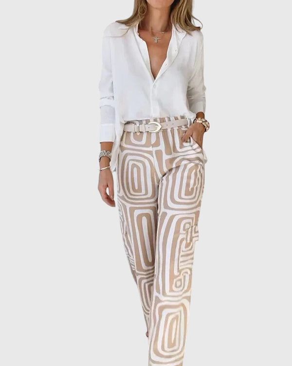 Emilia™ | Pantalon élégant + Blouse et ceinture offertes