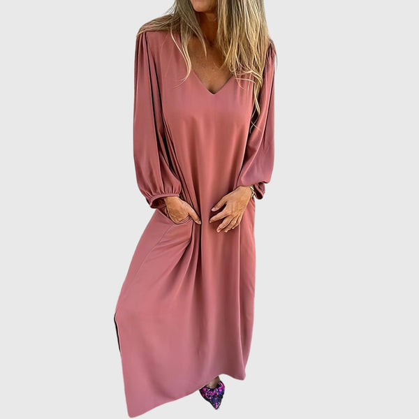 Carol™ - Robe longue bohème avec poches