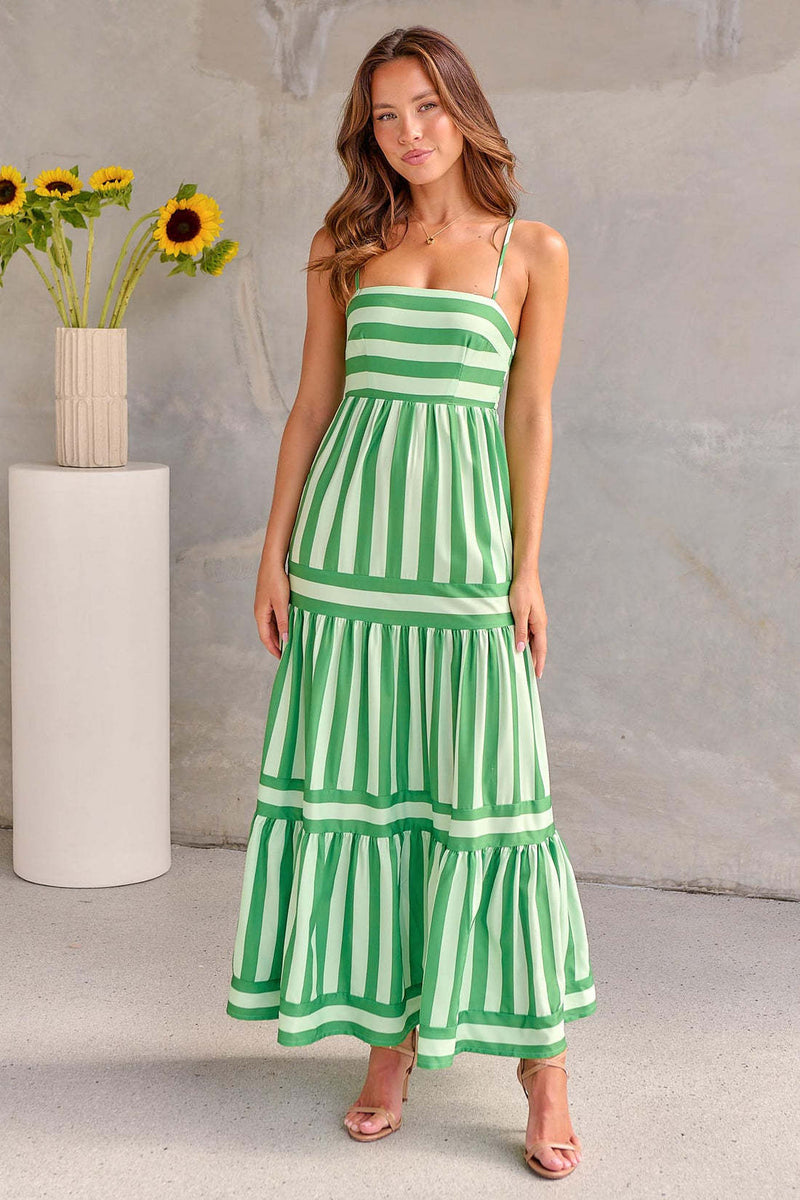 Robe Maxi Ambiance Côtière – Confort & Couleur en Un