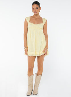 Robe Mini Carlita Jaune