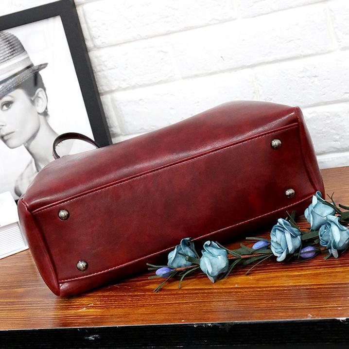 LUISE™ | Ensemble de 4 sacs vintage en cuir écologique
