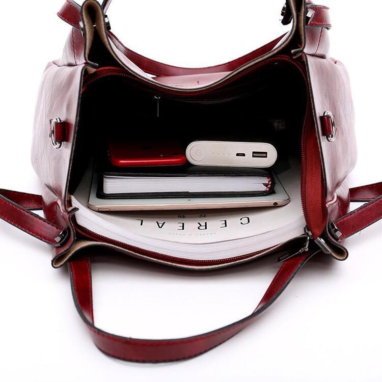 LUISE™ | Ensemble de 4 sacs vintage en cuir écologique
