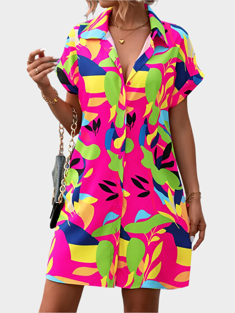 Robe chemise avec imprimé