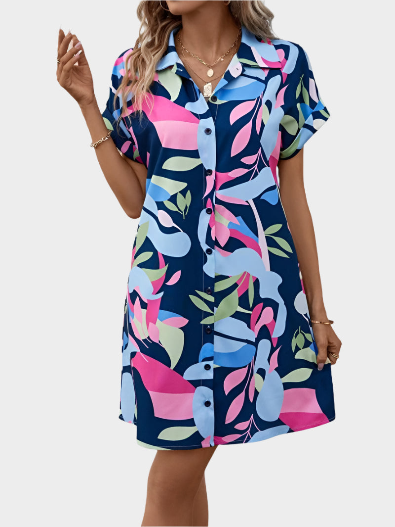 Robe chemise avec imprimé