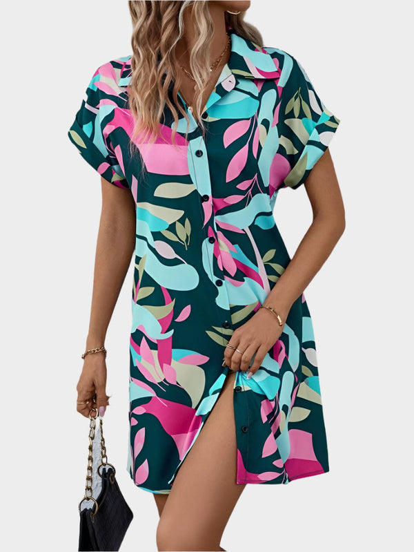 Robe chemise avec imprimé