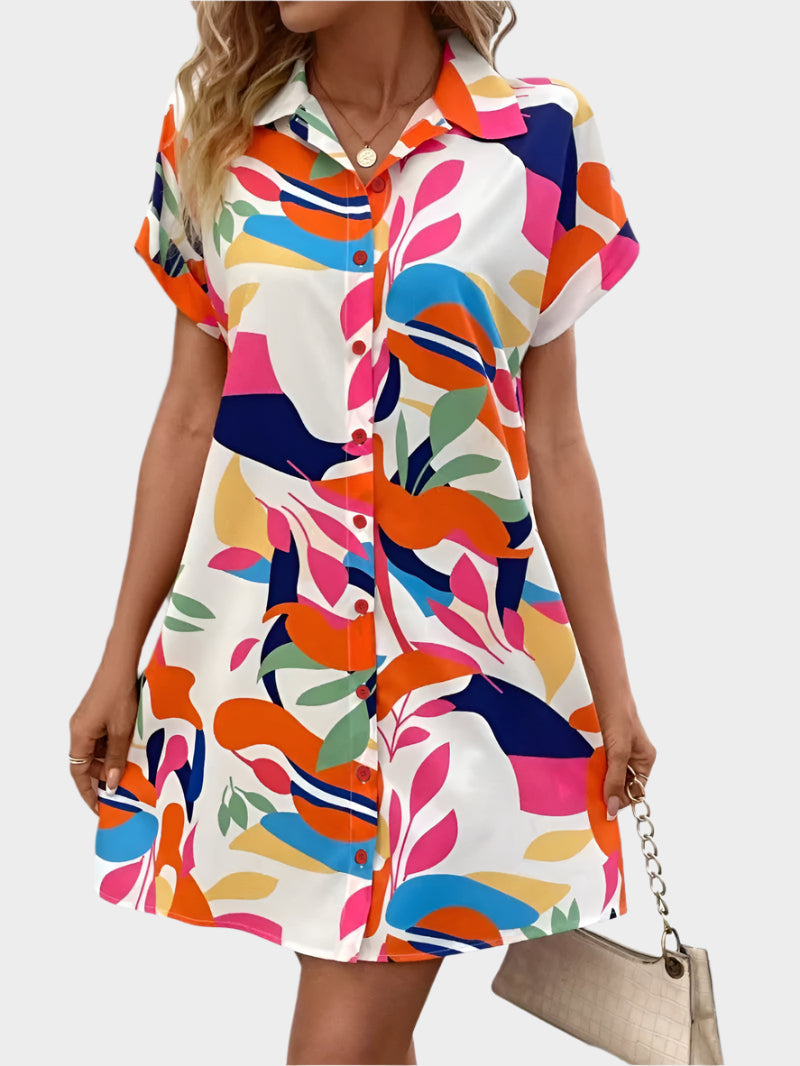 Robe chemise avec imprimé