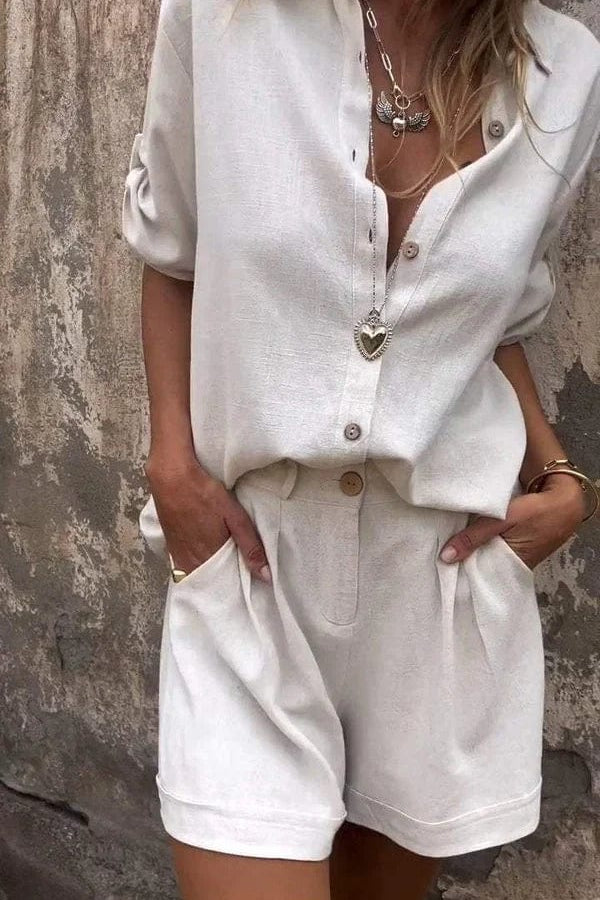 Linea | Ensemble chemise décontractée coupe ample et short