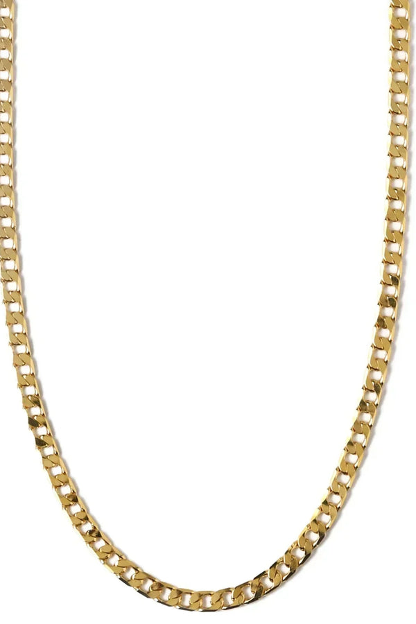 Collier chaîne à maillons plats | Or