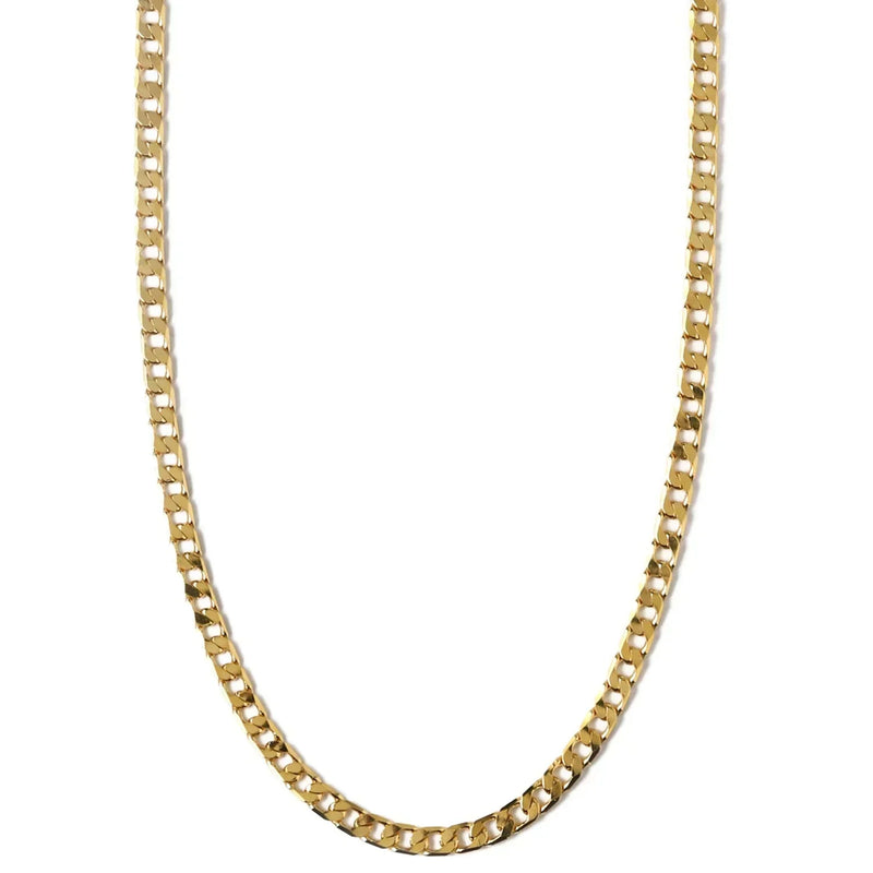 Collier chaîne à maillons plats | Or