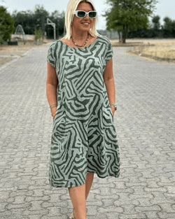 Despoina | Robe d'été avec encolure ronde et beau design