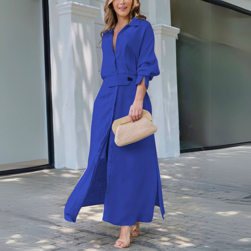 Freedom | Robe Maxi Élégante avec Col en V