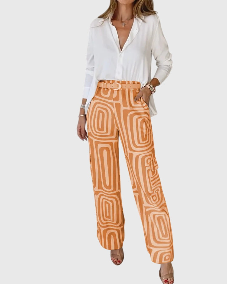 Emilia™ | Pantalon élégant + Blouse et ceinture offertes