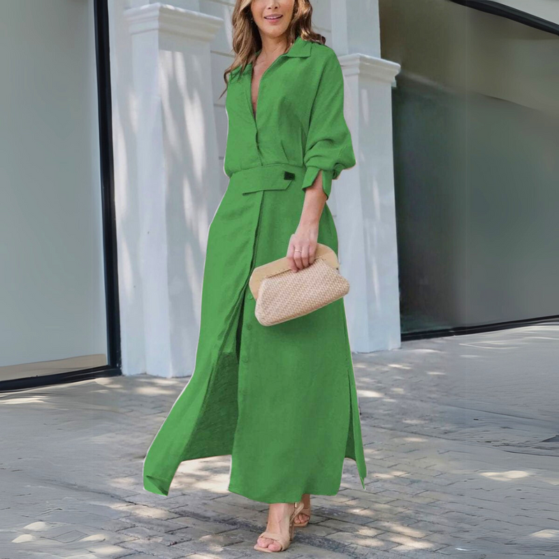 Freedom | Robe Maxi Élégante avec Col en V