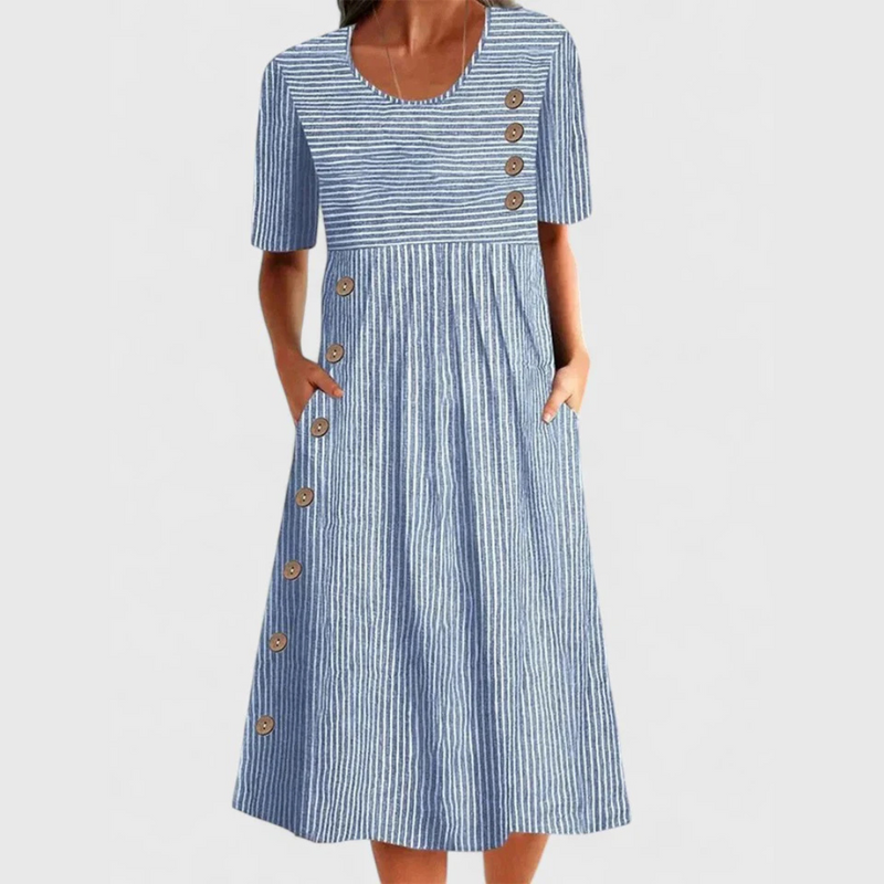 Robe midi rayée Wanda™