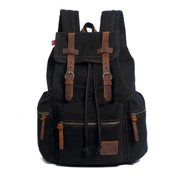 Jackson™ - Sac à dos vintage à rabat avec multiples poches