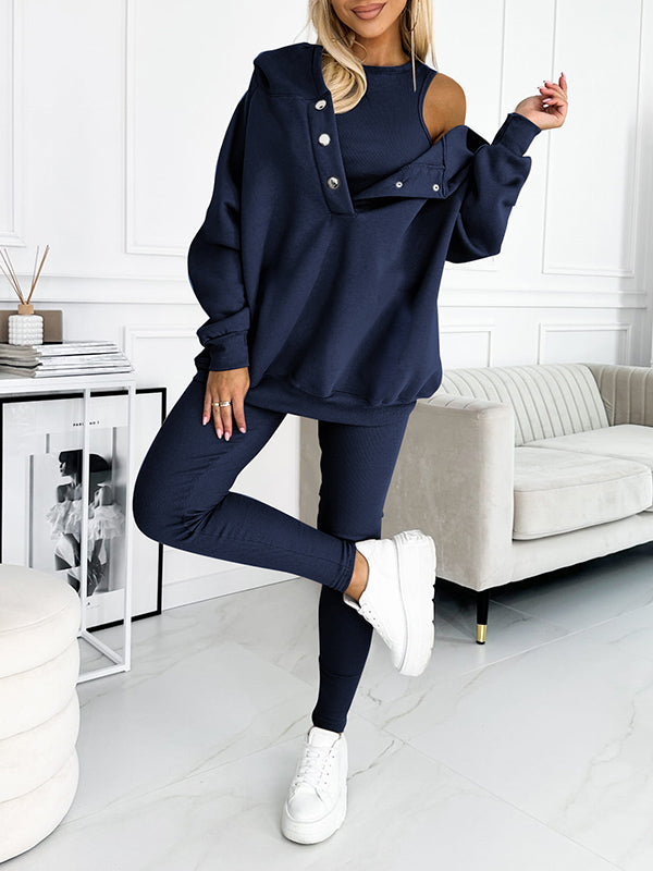 Elodie™ - Ensemble avec Pantalon et Sweat à Capuche
