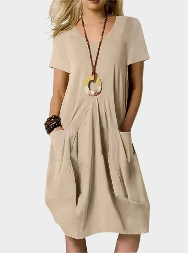 Robe longue aérienne avec poches