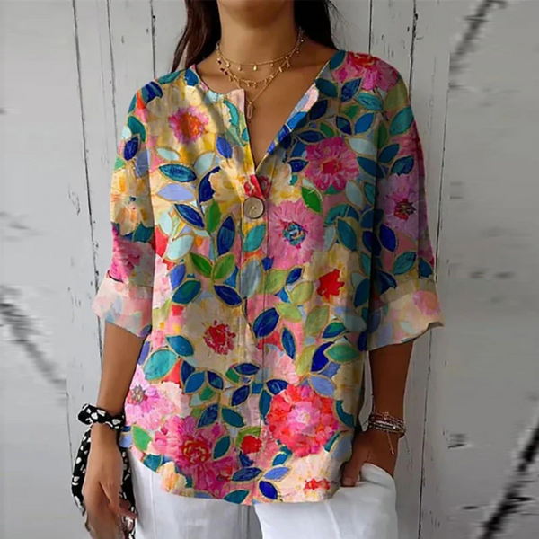 Mavis | Blouse décontractée à imprimé floral