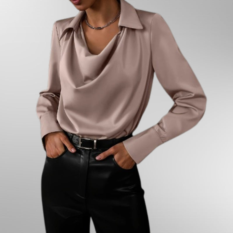 Violet™ | Blouse élégante en satin
