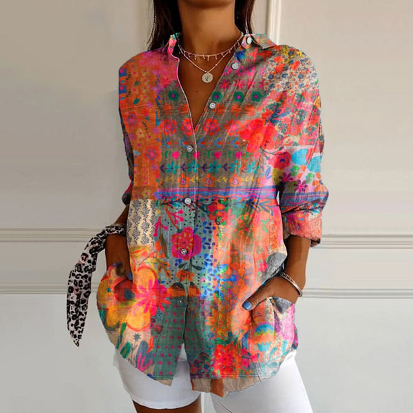 Dakota | Blouse à imprimé floral vintage