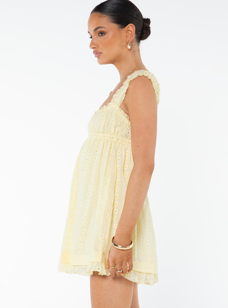 Robe Mini Carlita Jaune