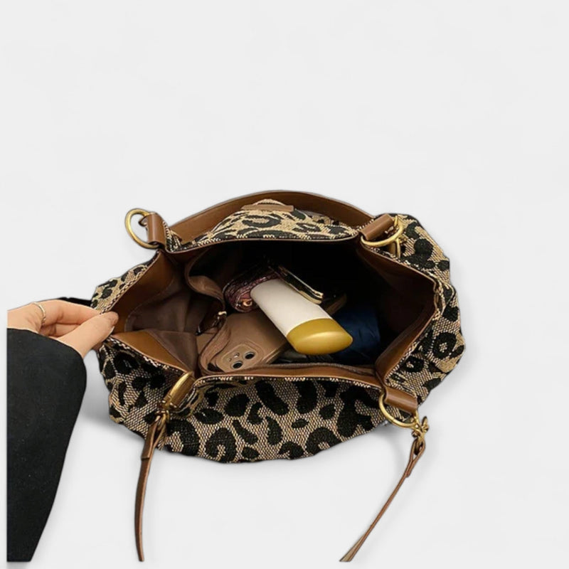 Sac à bandoulière avec imprimé animalier