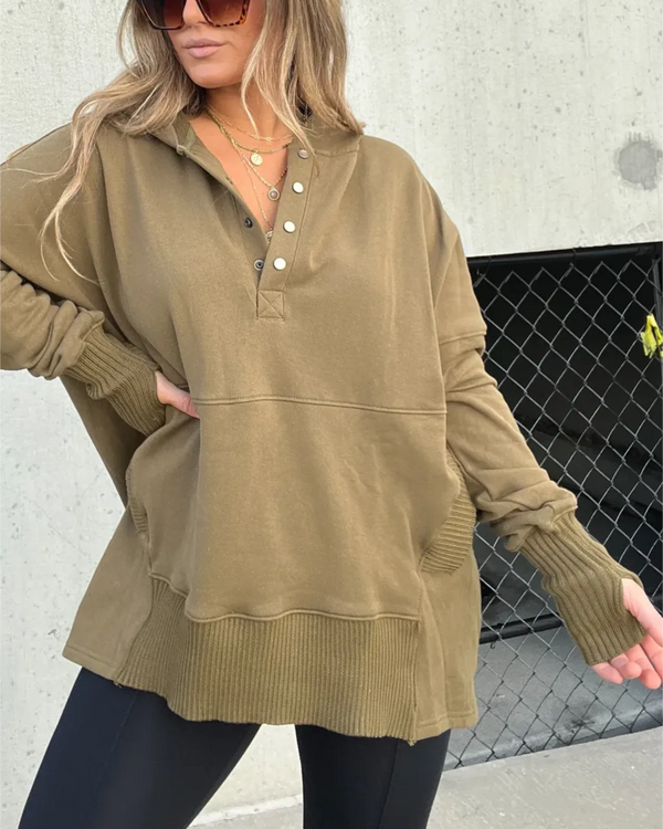 MAGGIE - SWEAT À CAPUCHE FLUIDE PREMIÈRE CLASSE