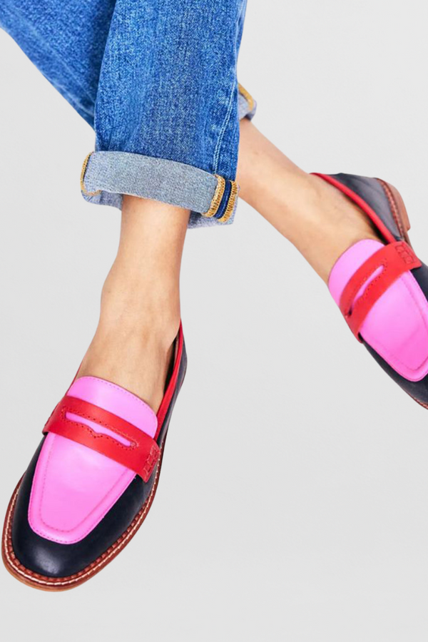 Mocassins colorés et joyeux