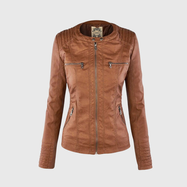 KAROLINE™ La veste en cuir élégante et unique